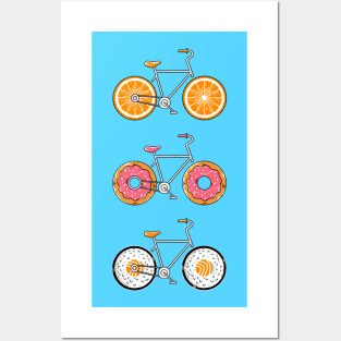 Food Bicycle Posters and Art